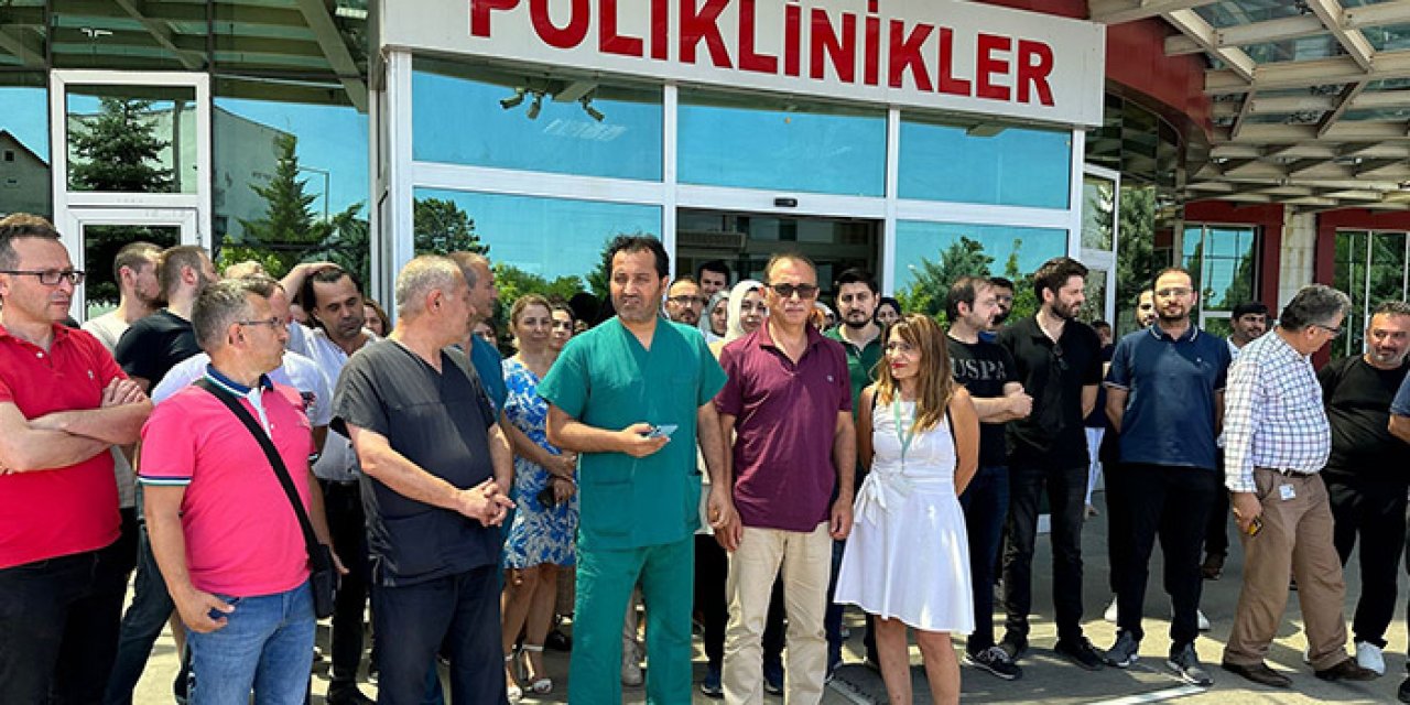 Ordu'da doktora darp olayı protesto edildi