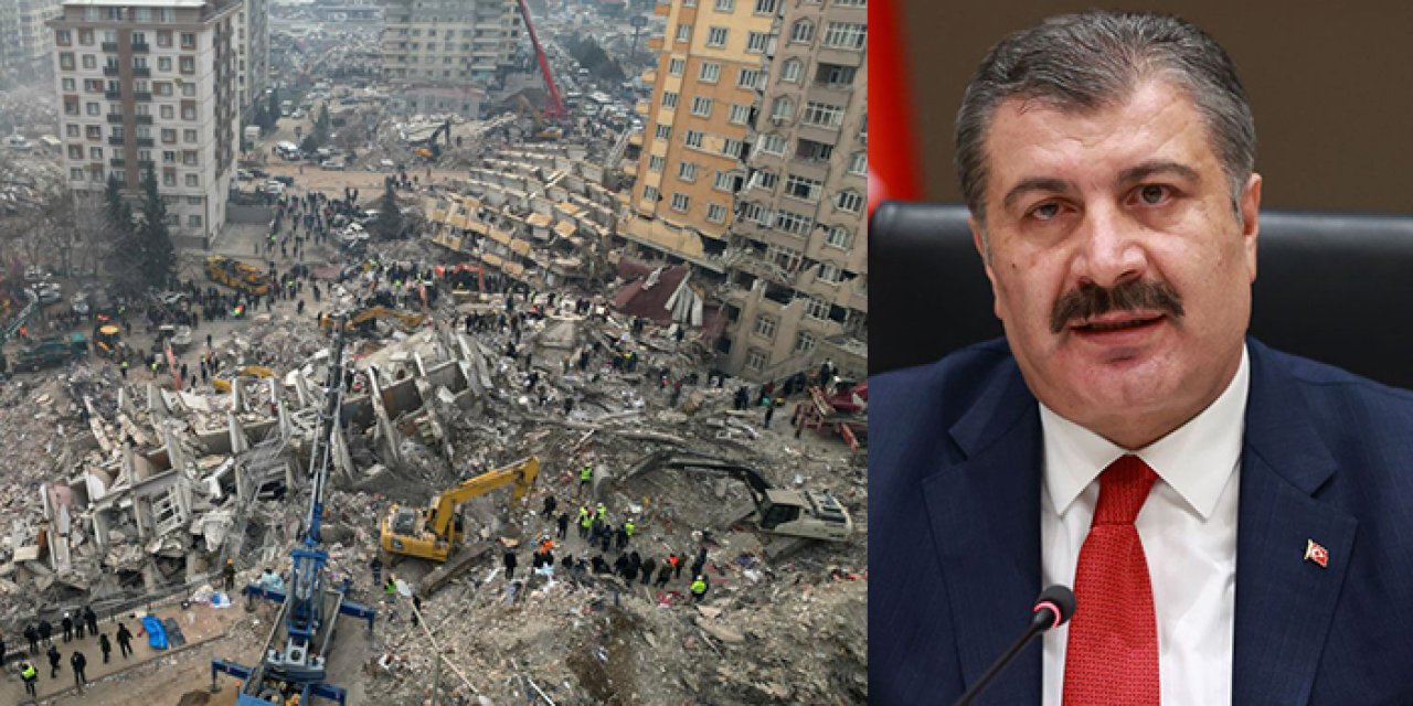 Bakan Koca açıkladı! 1 milyon depremzedeye sağlık hizmeti