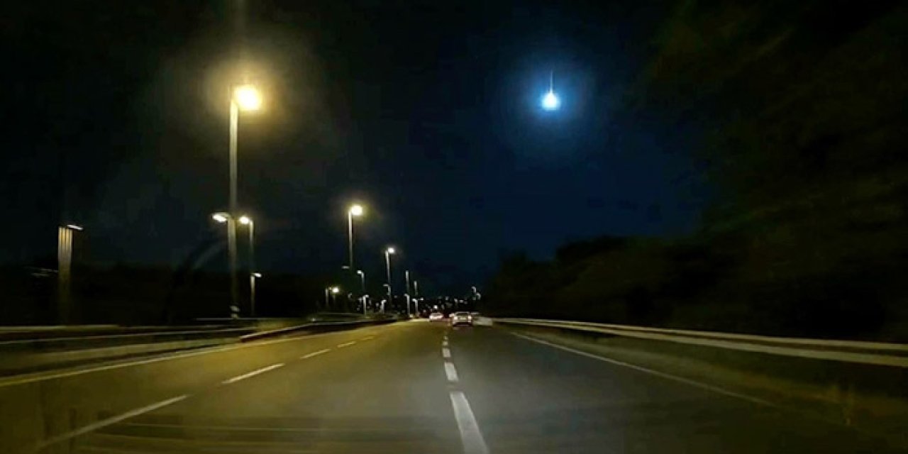 İstanbul semalarında heyecanlandıran görüntü! Parlak ışık kameraya yansıdı