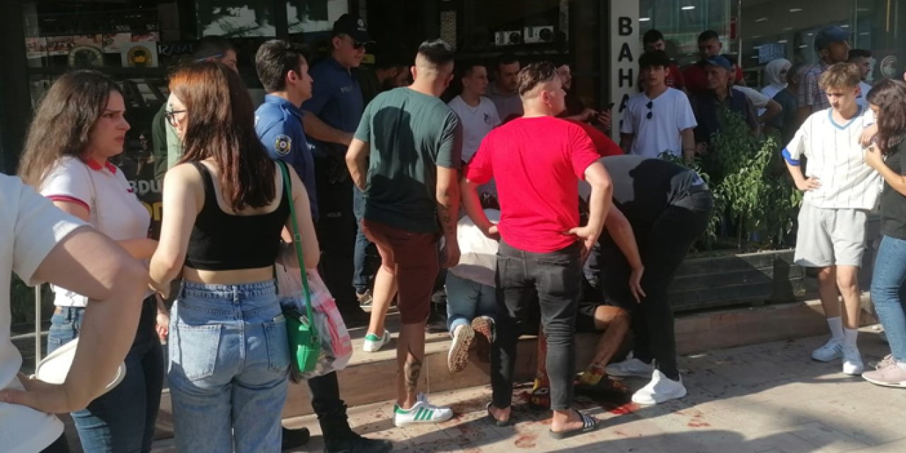 Samsun'da bıçaklı kavga! 1 çocuk yaralandı