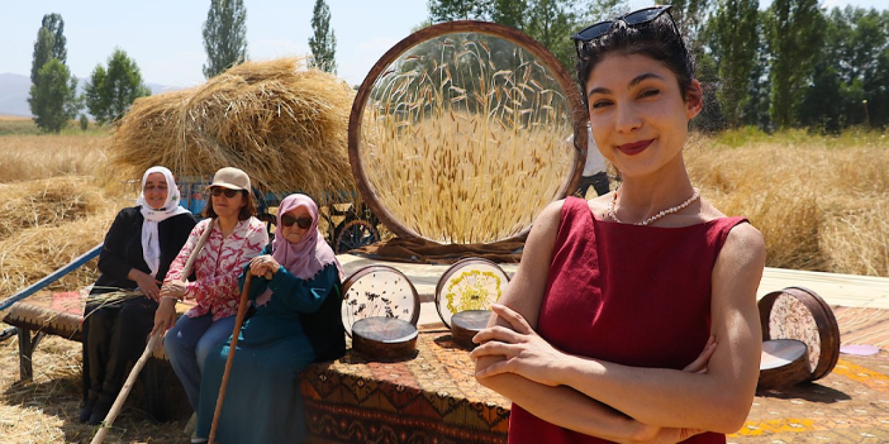 Bayburt'ta elekleri sanat eserine dönüştürdü! Müzede sergilenecek