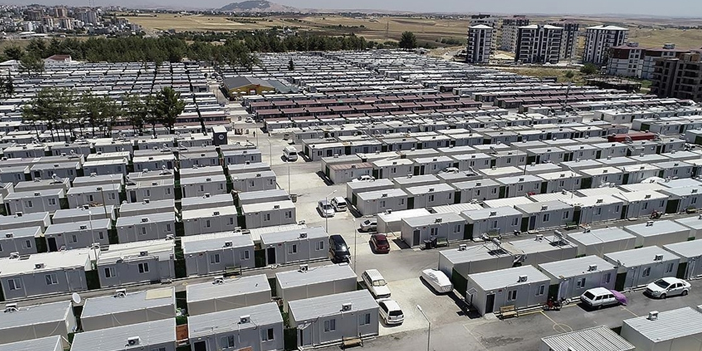 Adıyaman kent merkezinde hak sahiplerinin tamamı konteynere yerleştirildi