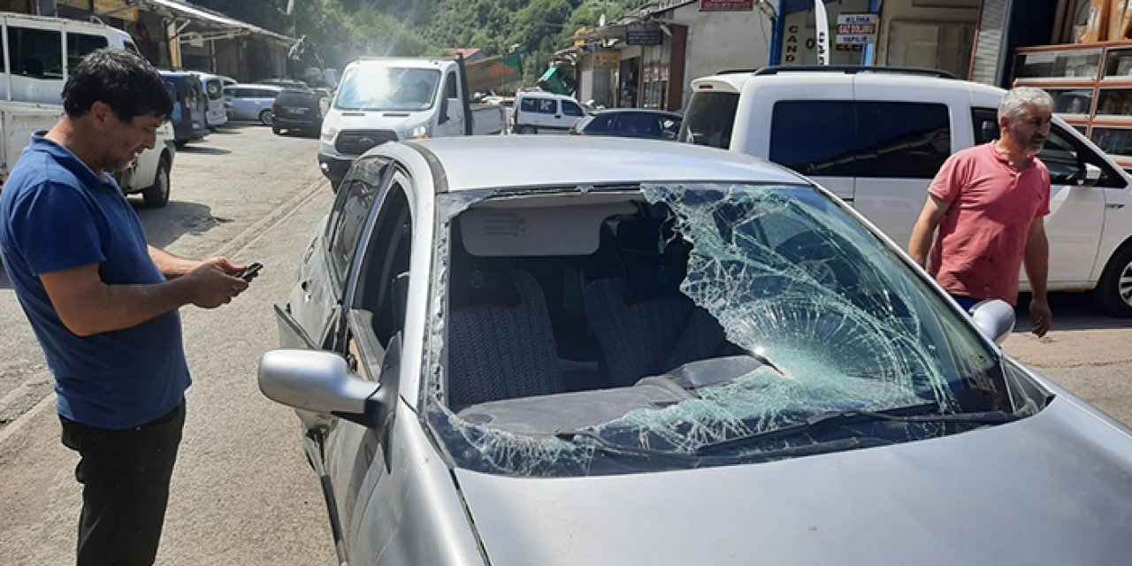 Sakarya'dan Trabzon'a gelmişti! Aracının geldiği hali görünce şok oldu