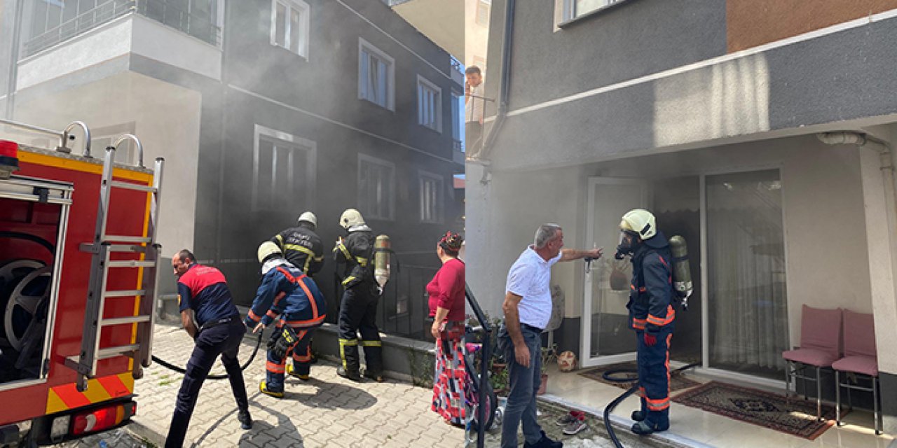 Ordu'da yangın! 2 çocuk dumandan etkilendi