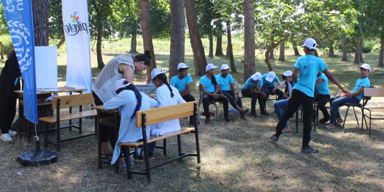 Samsun’da mevsimlik işçilerinin çocukları fındık toplamaya değil eğitim almaya gidiyor