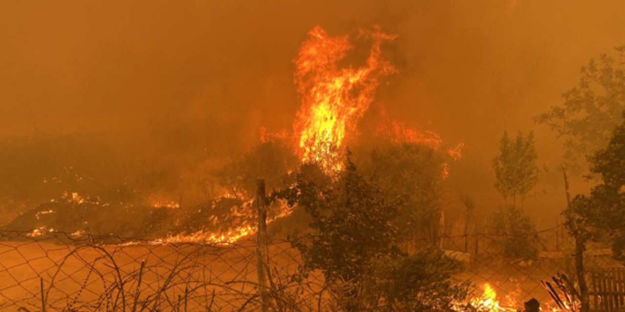 Çanakkale'de orman yangını! Bir köy boşaltıldı