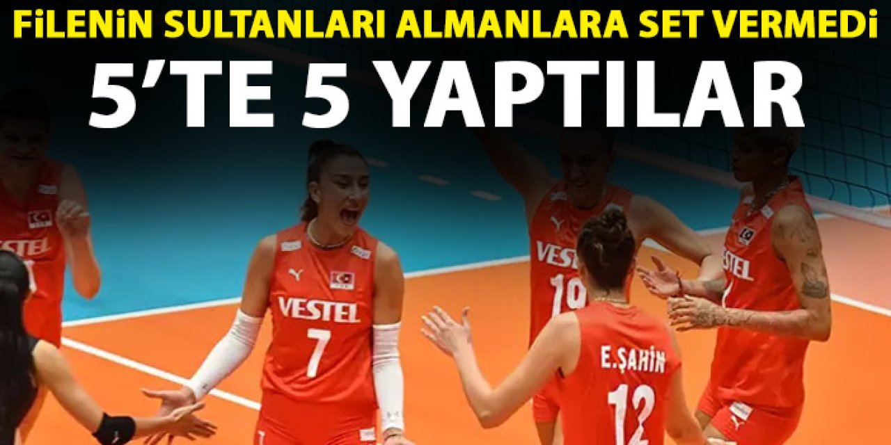 Filenin Sultanları Almanlara set vermedi! 5'te 5 yaptılar