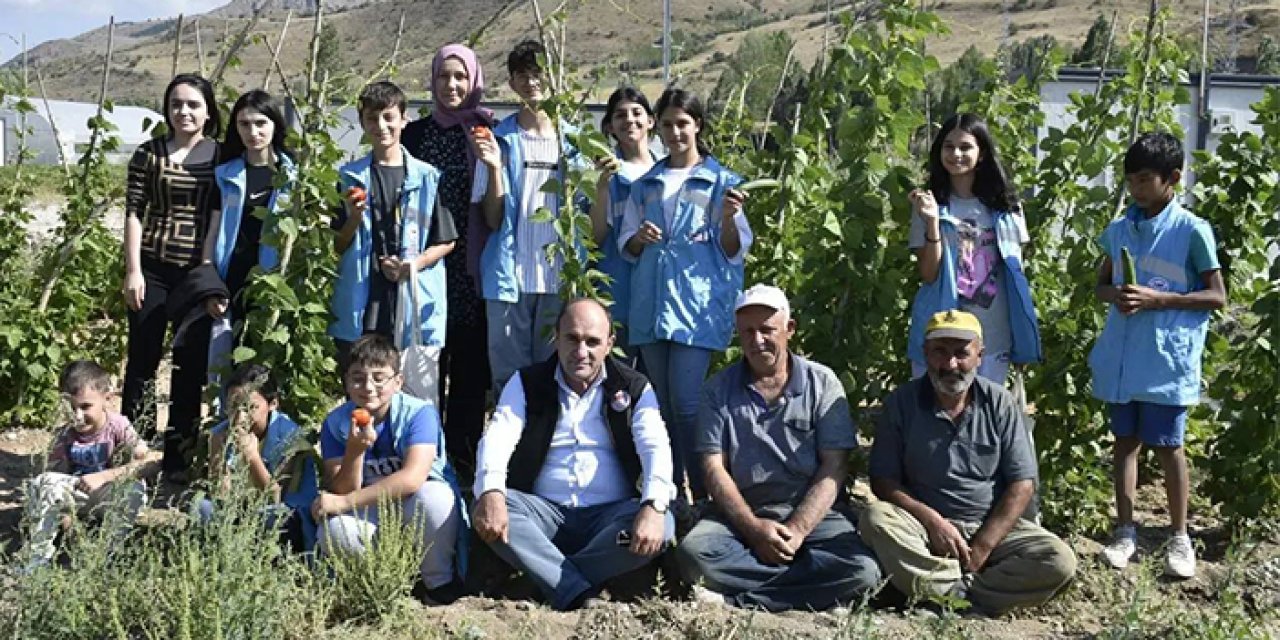 Bayburt'ta çocuklar tarım hakkında bilgilendirildi