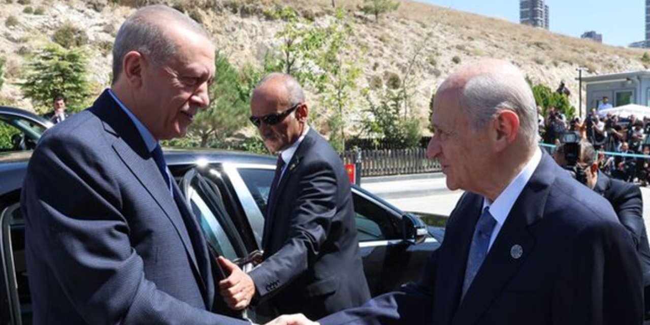 Cumhurbaşkanı Erdoğan, Bahçeli ile görüştü