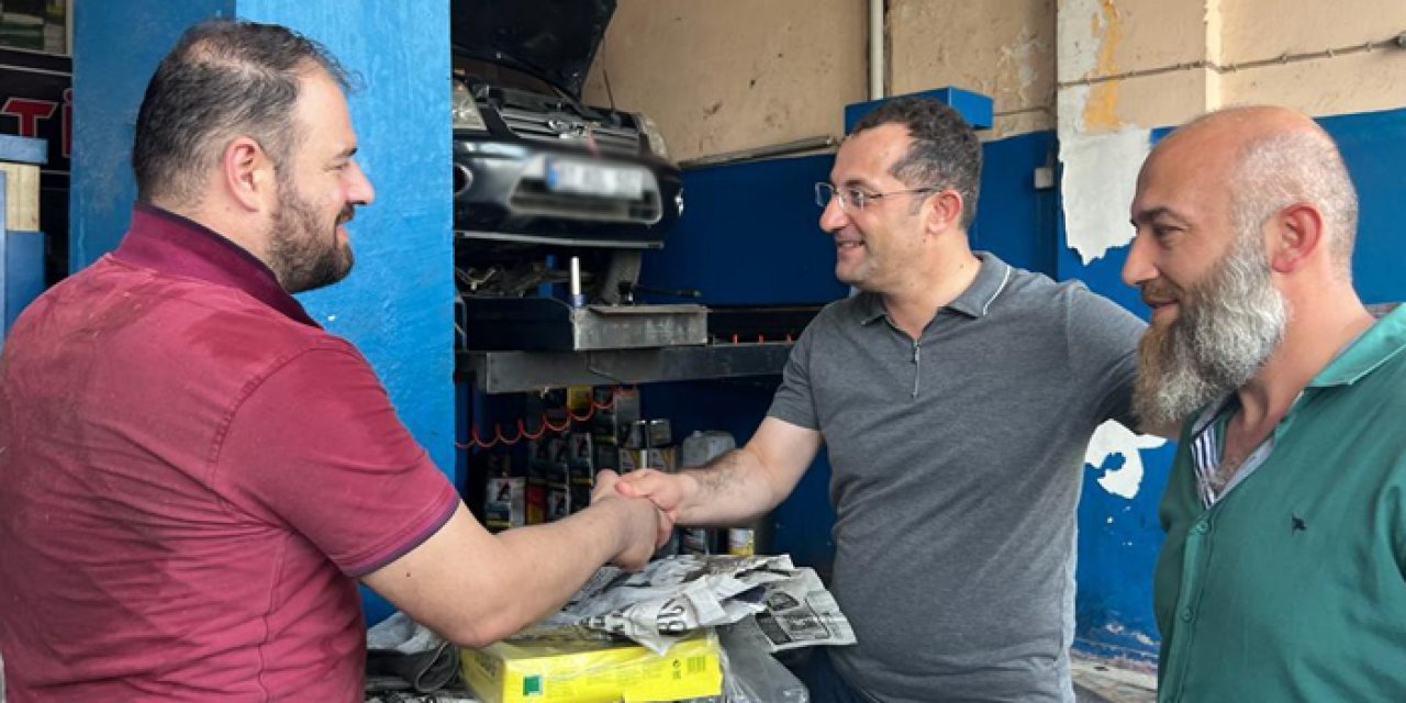 Akçaabat Belediye Başkanı Osman Nuri Ekim'den esnaf ziyareti! "Her kesim ile istişare edeceğiz"