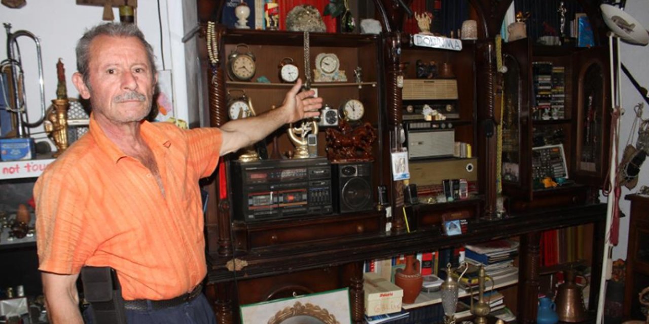 50 yıldır eline geçeni saklıyor! 10 bin eşyalı müze kurdu