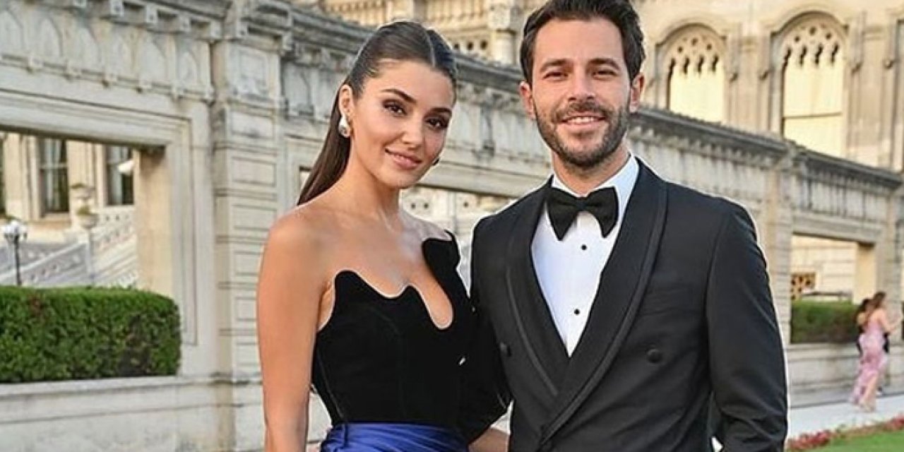Hakan Sabancı ve Hande Erçel'den romantik gün batımı pozu