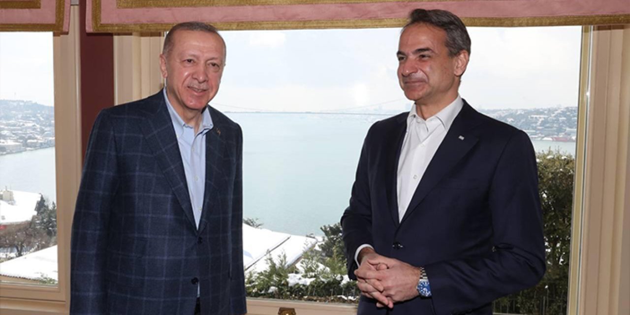 Cumhurbaşkanı Erdoğan, Miçotakis ile görüştü