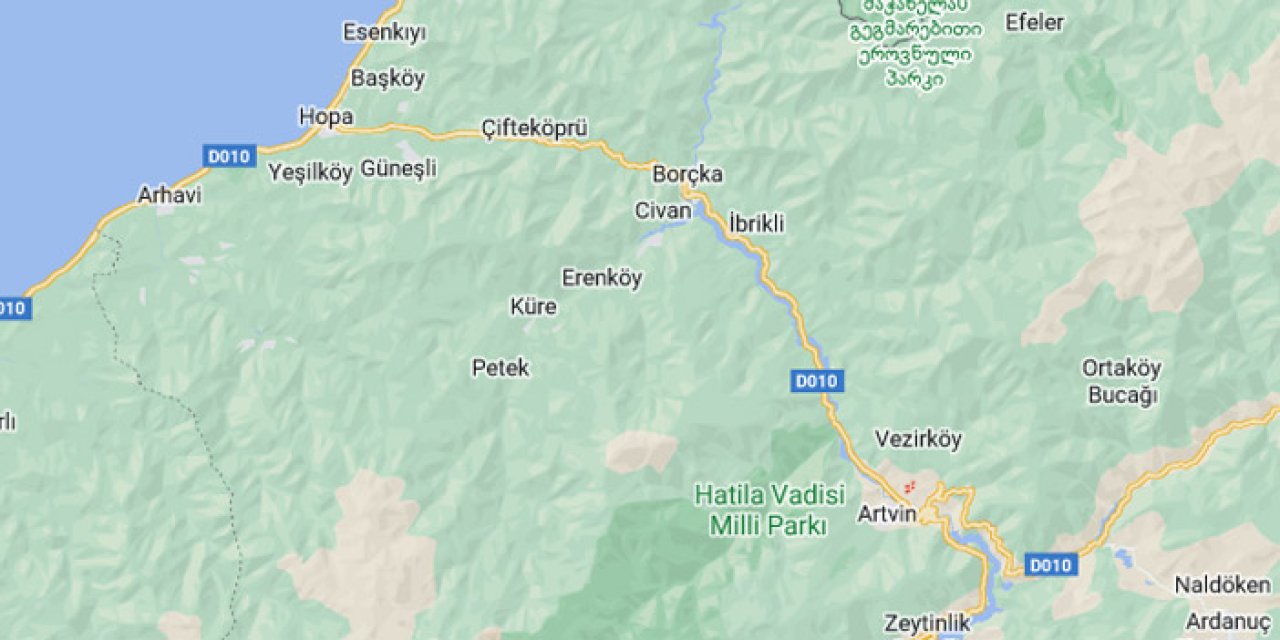 Artvin-Hopa yolundaki tünellerde çalışma