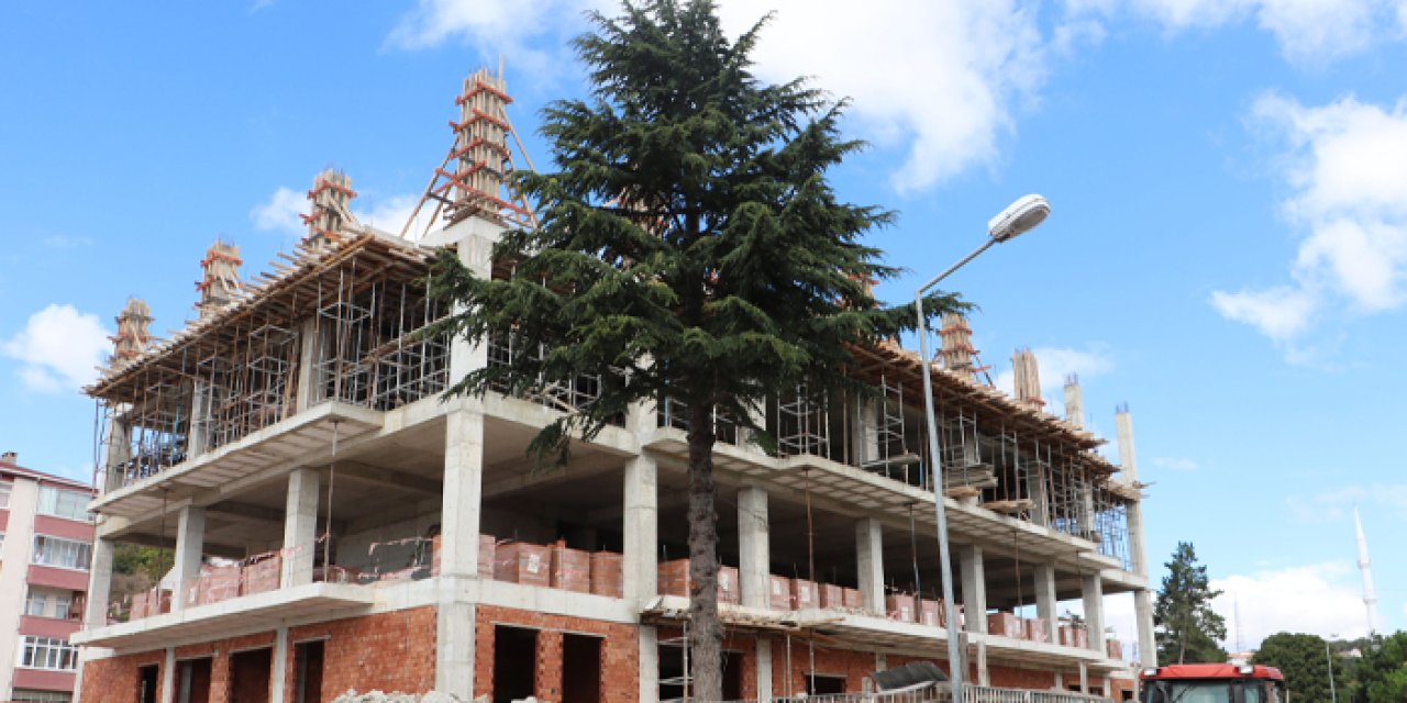 Samsun Havza'da hükümet konağı inşaatı devam ediyor