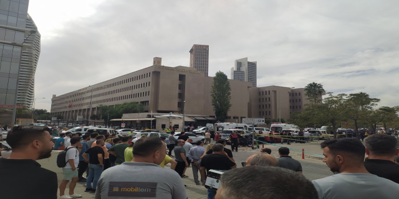 İzmir Adliyesinde silahlı çatışma! İşte o anlar