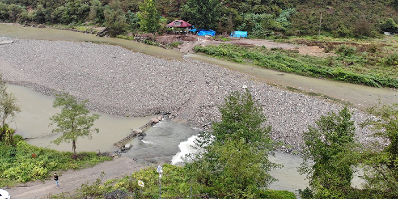 Ordu'da parkur gibi ev yolu