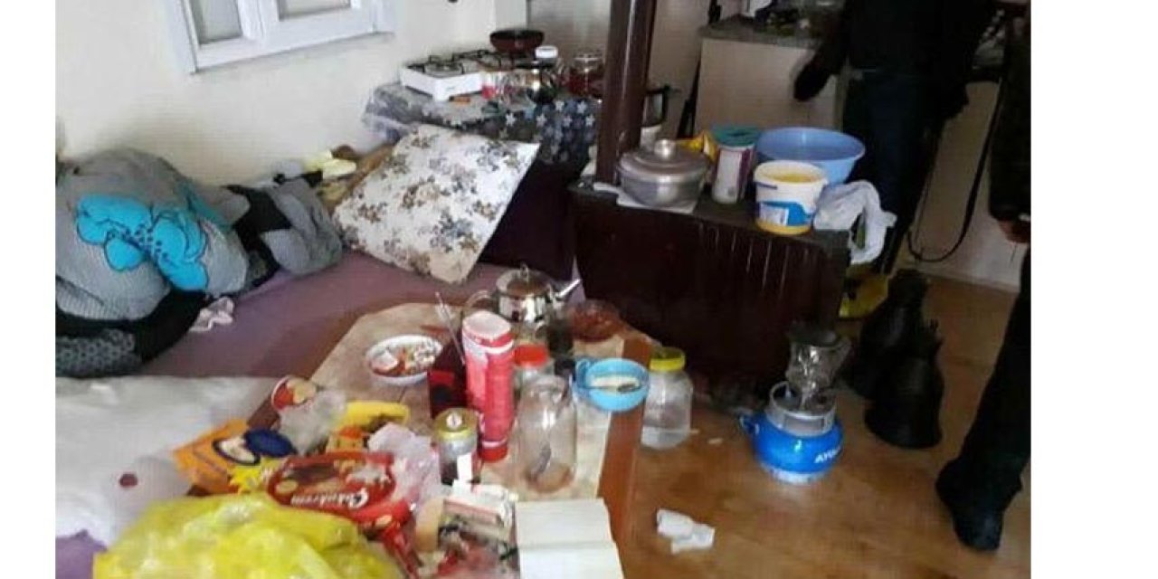 İşte PKK'lının Giresun'da saklandığıev!