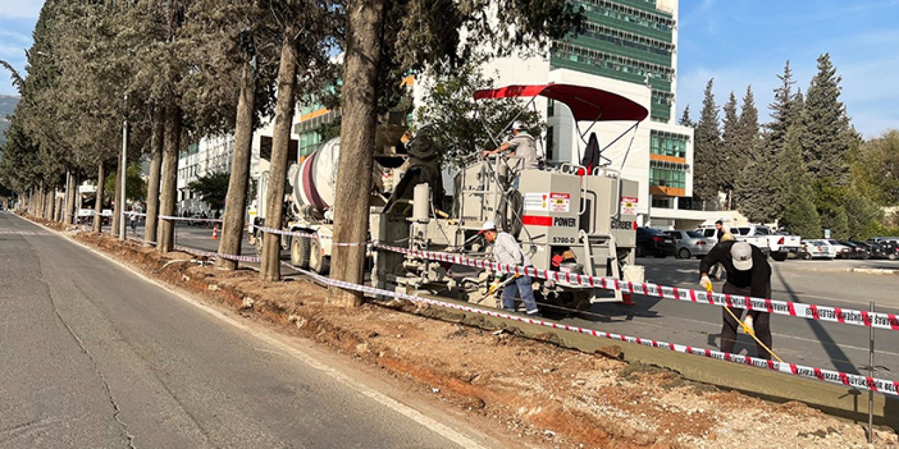 Kahramanmaraş'ta Trabzon ve Hükümet Caddesi yenileniyor