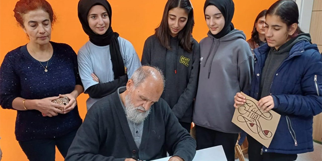 Hattat Mustafa Antika, Bayburt'ta konuk edildi