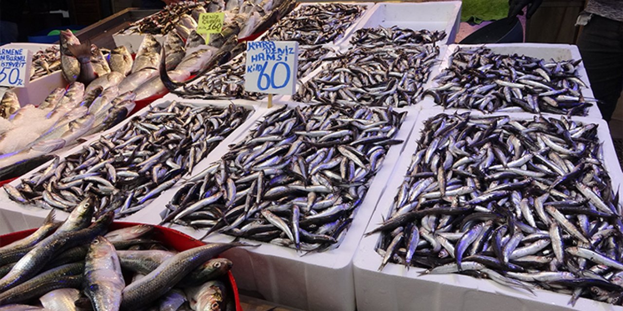 Trabzon'da hamsi tezgaha geldi! Vatandaş akın etti