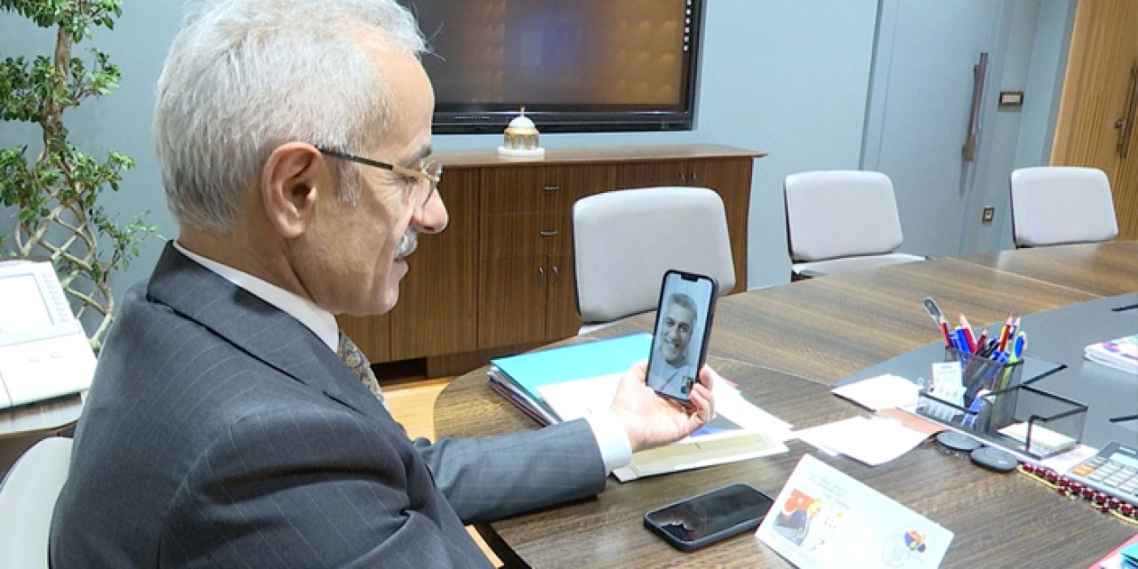 21 yıl önce makamına mektup yazmıştı! Bakan Uraloğlu'ndan görüntülü cevap