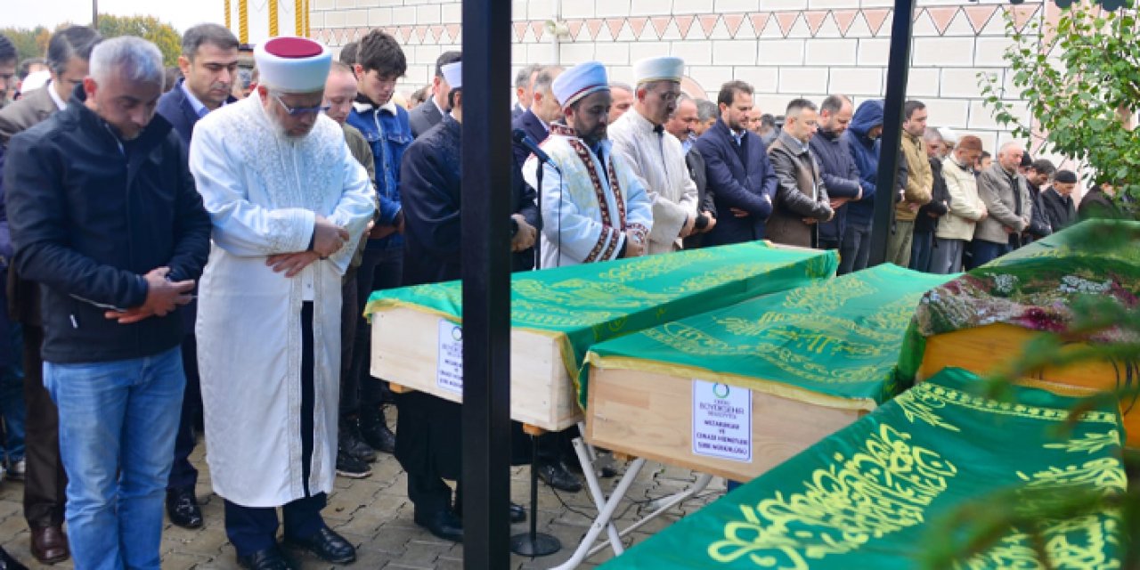 Ordu'da trafik kazasında yaşamını yitiren 4 kişi toprağa verildi