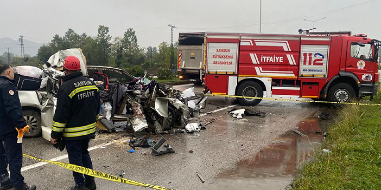 Samsun'da pikapla tır birbirine girdi! 1 kişi hayatını kaybetti