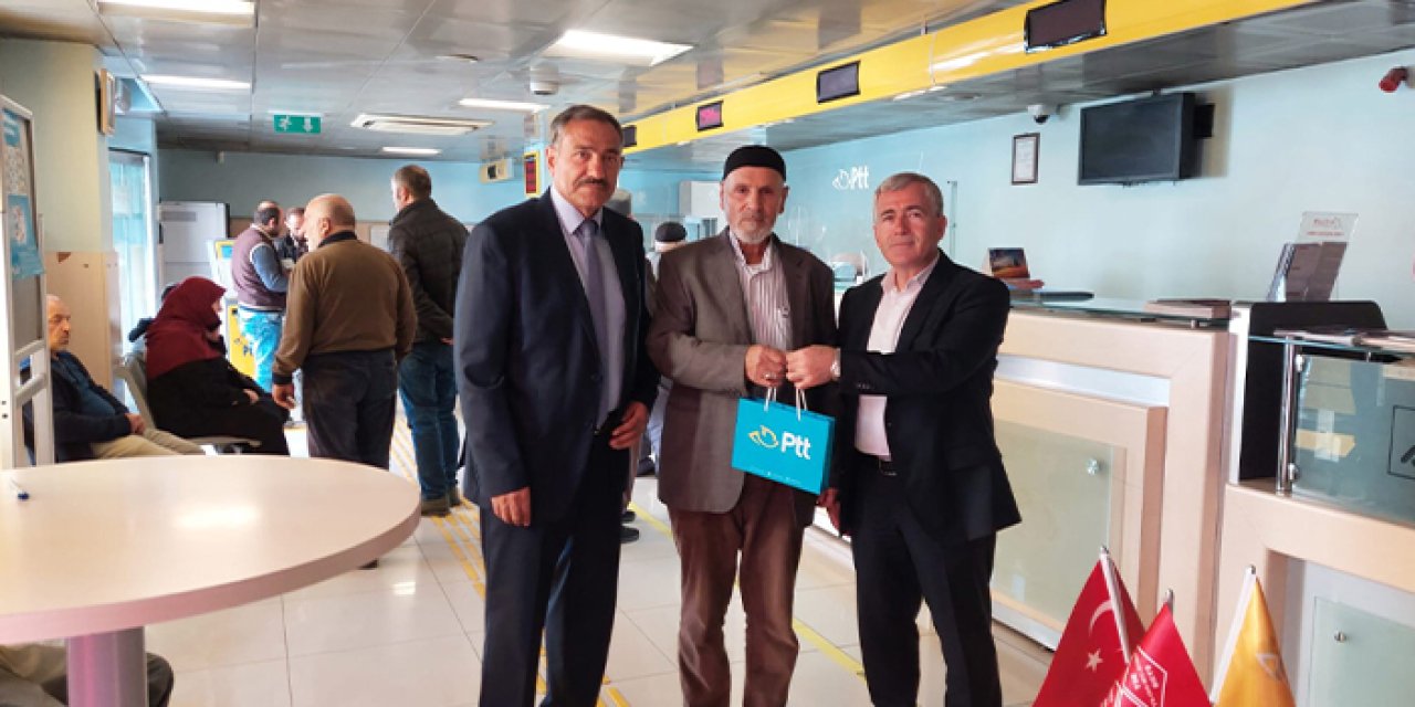 Bayburt'ta PTT'den kuruluş yıl dönümü hediyesi