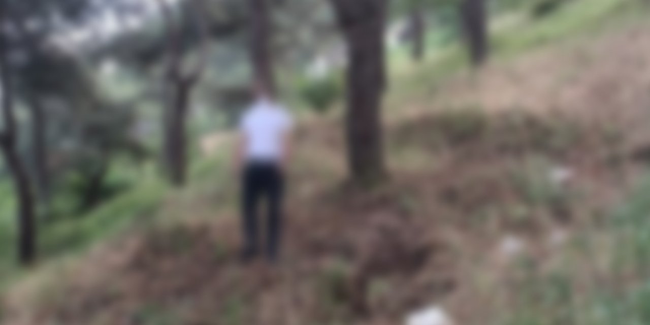 Bölgemizde şok olay! Millet bahçesinde asılı bulundu