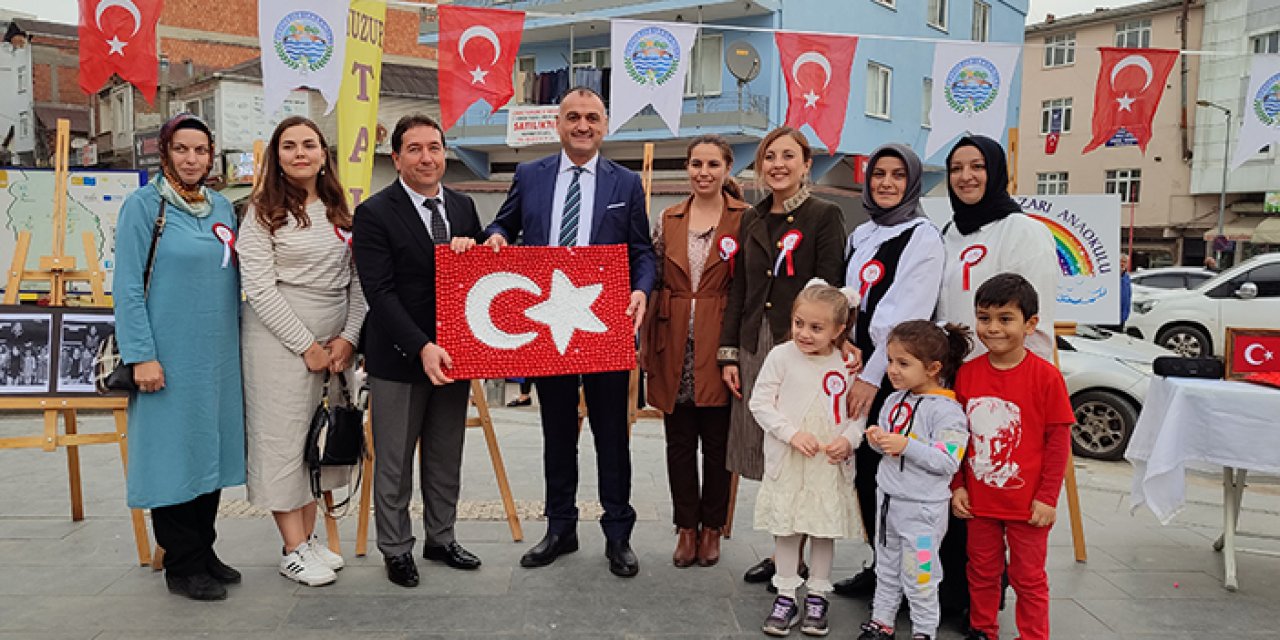 Samsun'da Atatürk ve Türk bayrağı temalı resim sergisi!