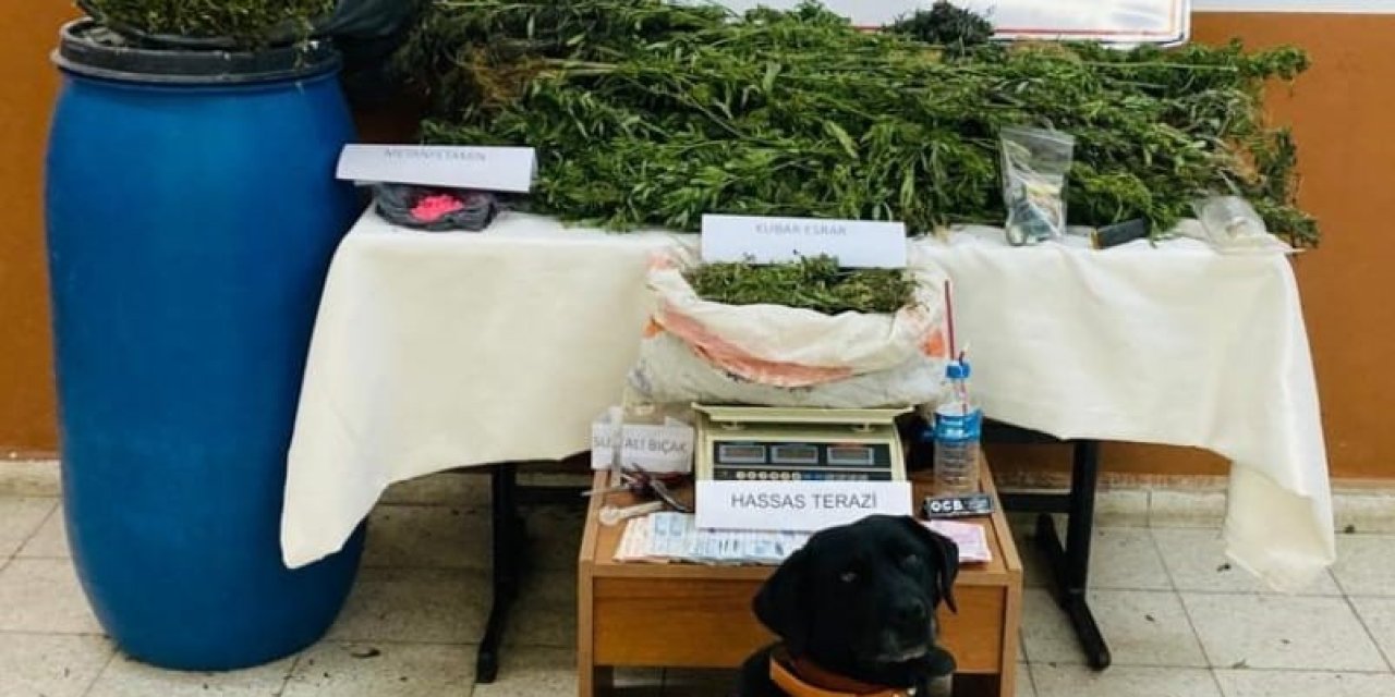 Samsun'da 23 kiloya yakın uyuşturucu ele geçirildi