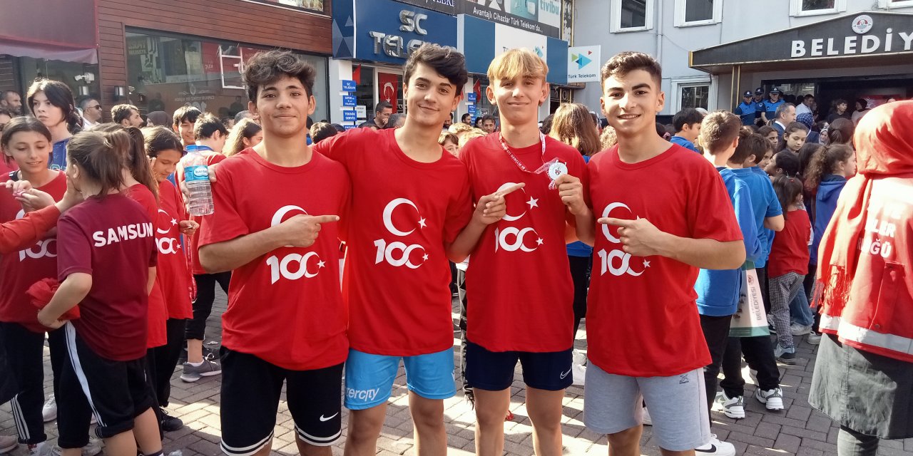 Samsun Terme'de "100. Yıl Koşusu" düzenlendi