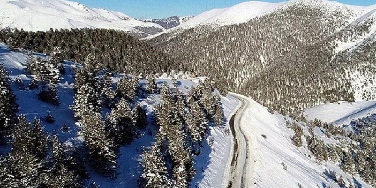 Zigana'dan kar manzaraları. 26 Ekim 2018