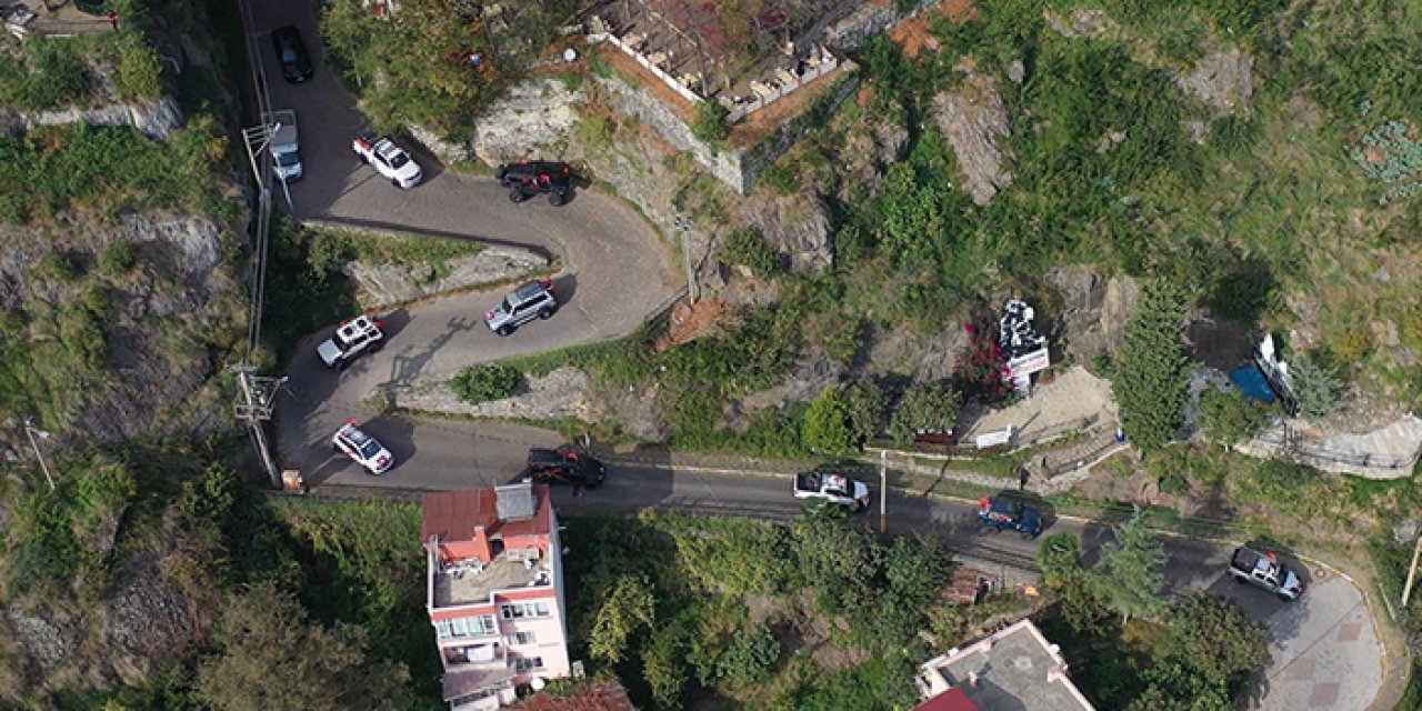 Giresun'da şehit aileleri ve gazilerden off-road turu