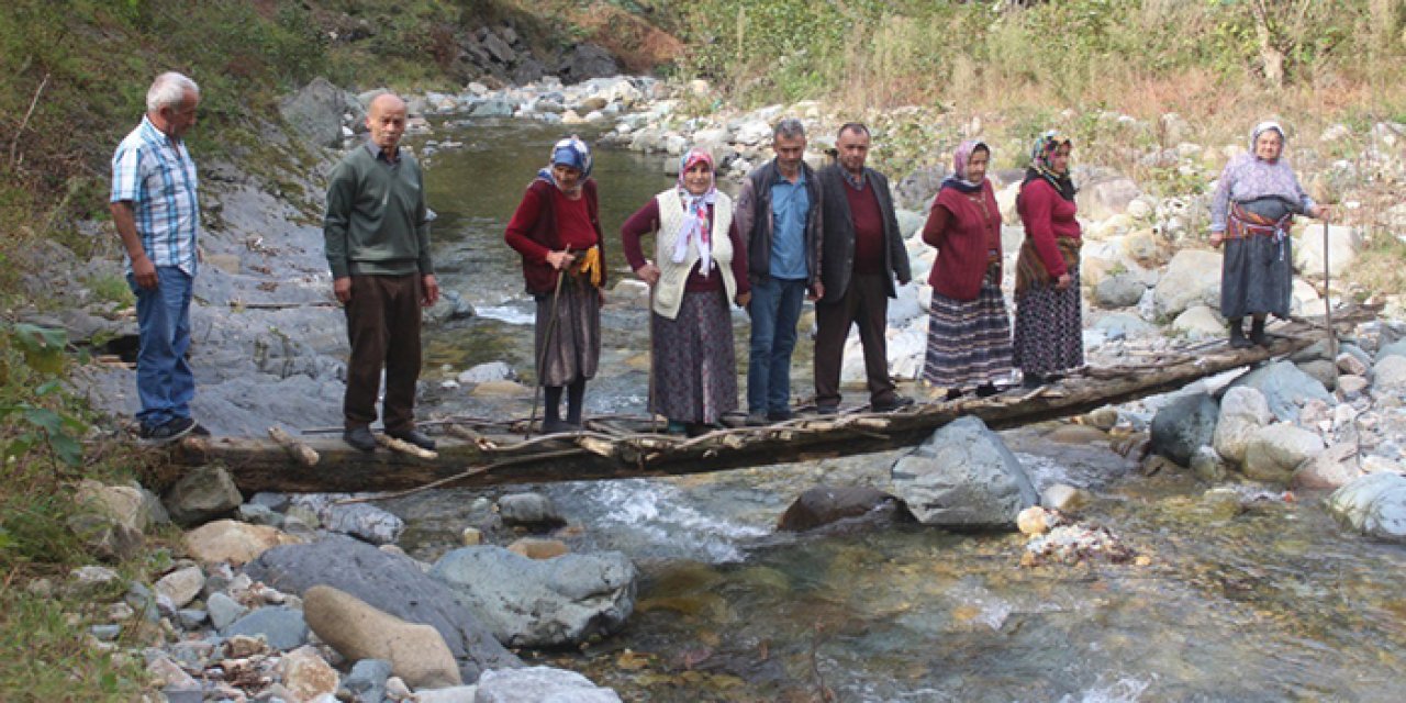 Giresun'da köprü çilesi! "Buradan geçmek sırat köprüsünden geçmek gibi"