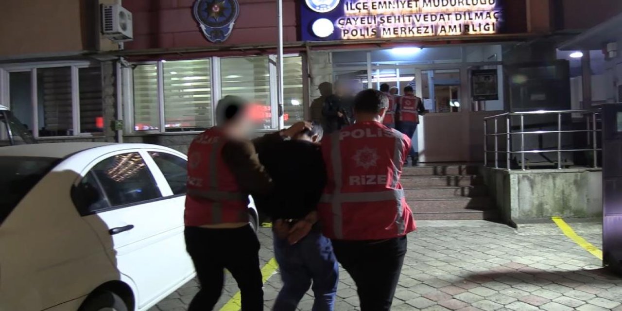 Rize'de 2 yabancı uyruklu hırsız yakayı ele verdi