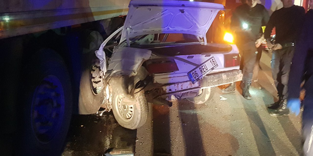 Çorum'da Trabzon plakalı tır kaza yaptı! 1 kişi hayatını kaybetti