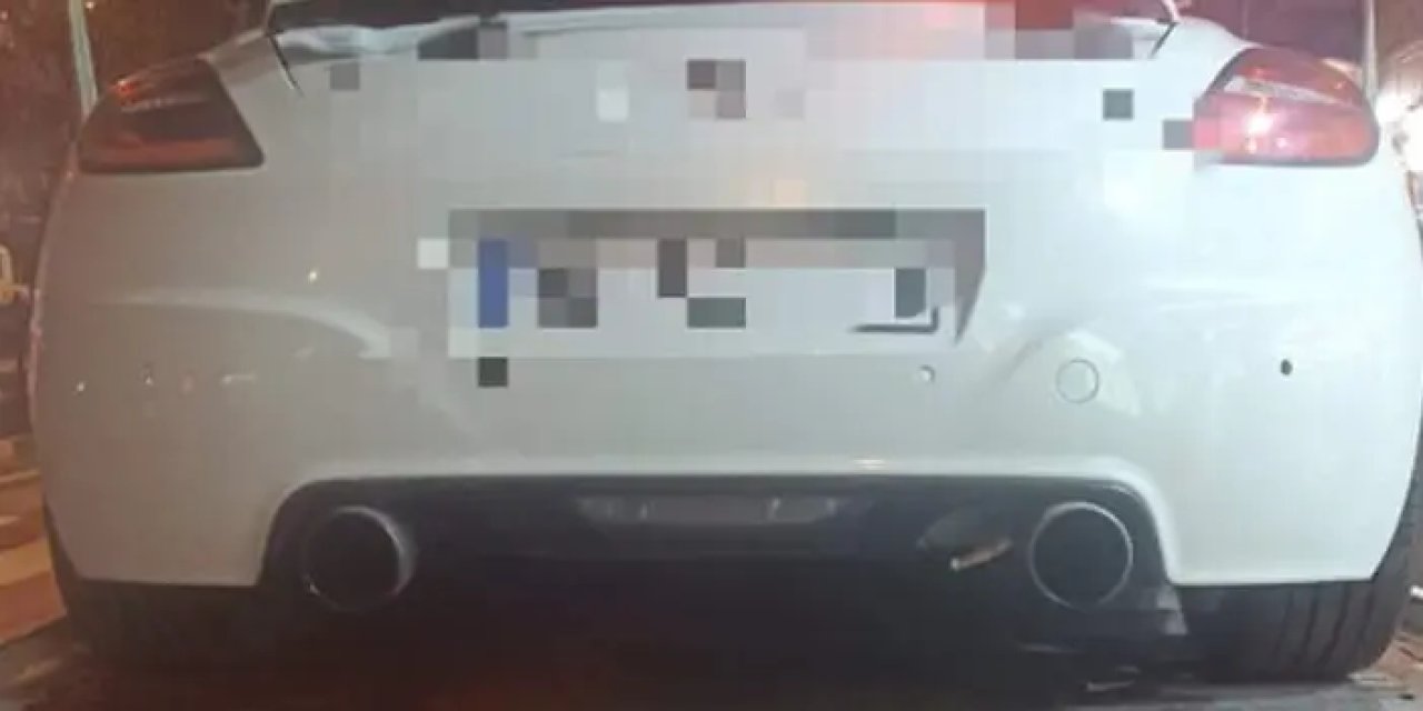 Trabzon'da ardı arkası kesilmiyor! Abart egzozlu 1 araca daha trafikten men