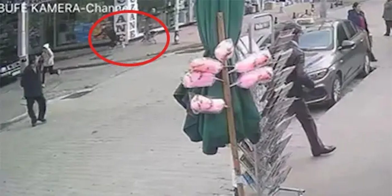 Yürekleri ağıza getiren olay! Köpekten kaçan çocuk az kalsın canından oluyordu