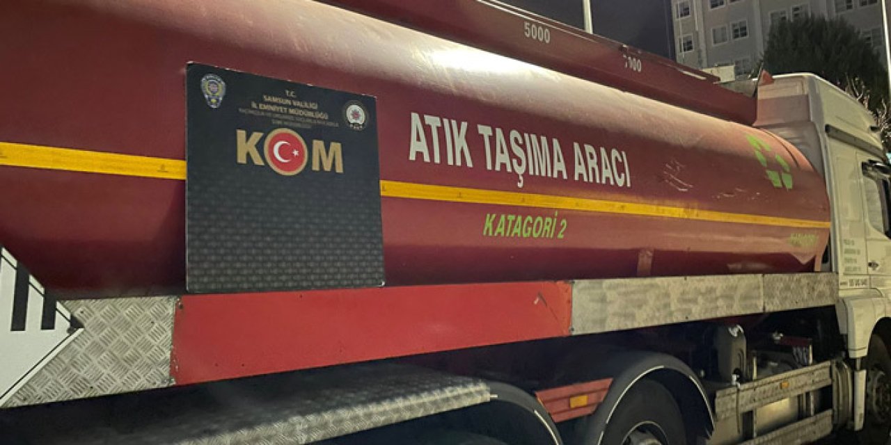 Samsun'da kaçakçılık operasyonu! 23 bin litre akaryakıt ele geçirildi