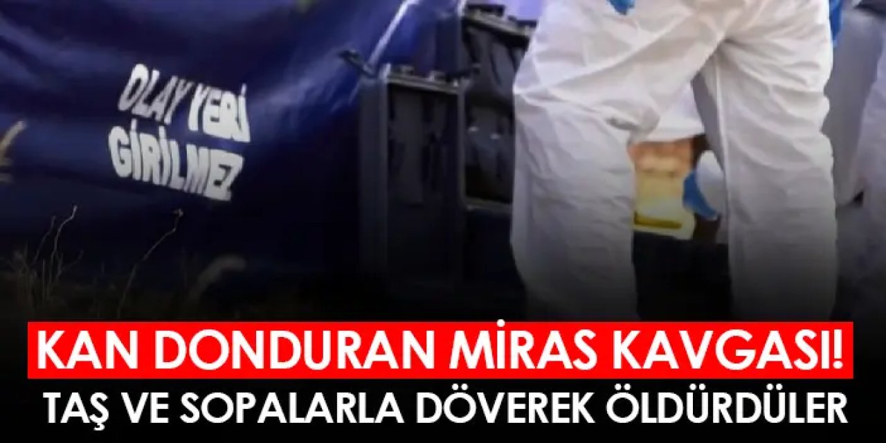 Kan donduran miras kavgası! Taş ve sopalarla döverek öldürdüler