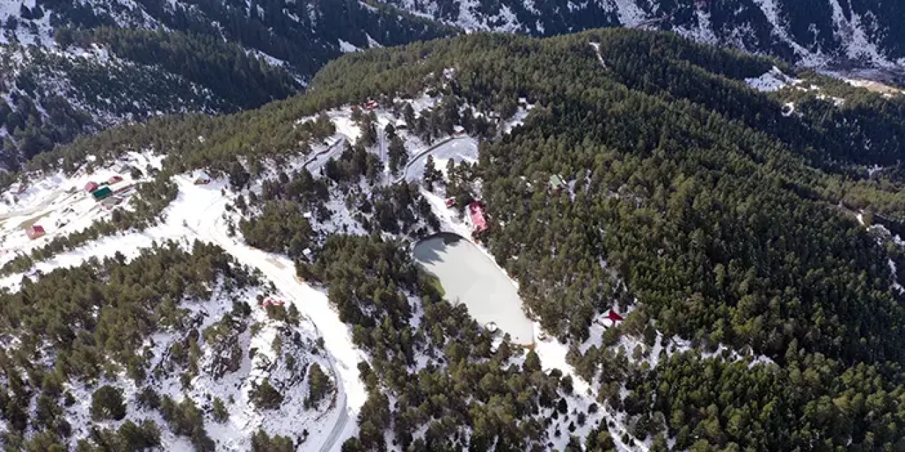 Limni Gölü kış mevsiminde yaban hayvanlarına ev sahipliği yapıyor