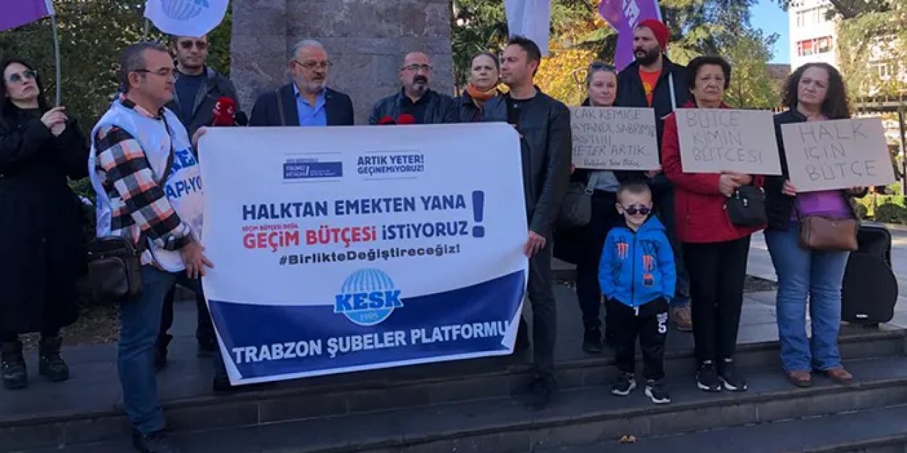 KESK’ten Trabzon’da basın açıklaması! “Emekten Yana, Demokratik Halk Bütçesi İstiyoruz”