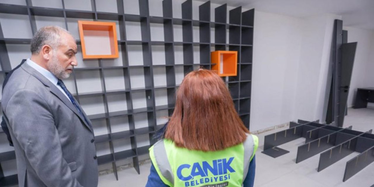 Samsun'da kütüphane yapımı çalışmaları devam ediyor