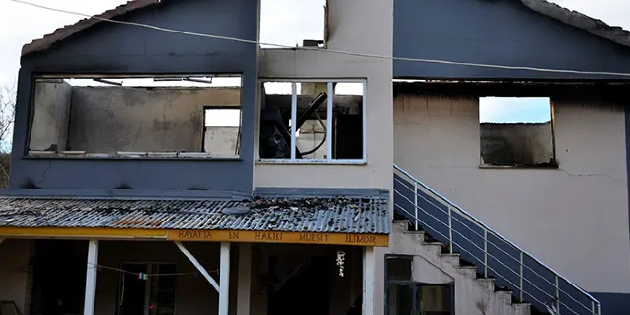 Ordu'da iki katlı evde yangın! 500 kilogram fındık kül oldu