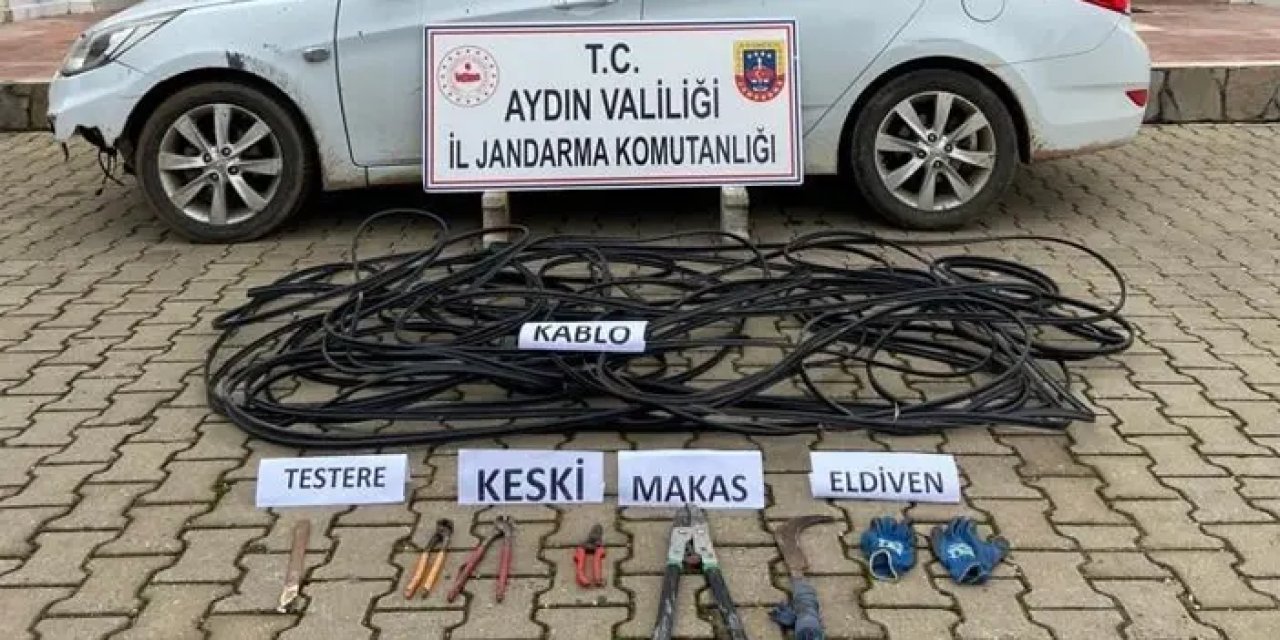 Kablo hırsızları suçüstü yakalandı - 31 Ocak 2023