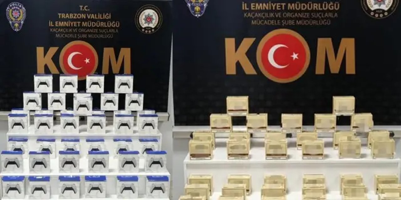 Trabzon'da kaçakçılıkla mücadele sürüyor! Kargo paketlerinden bakın ne çıktı