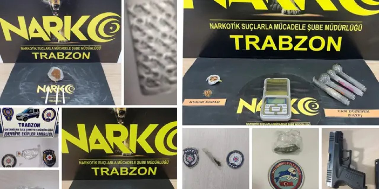 Trabzon'da narkotiğin ortak operasyonunda 11 kişi hakkında işlem!