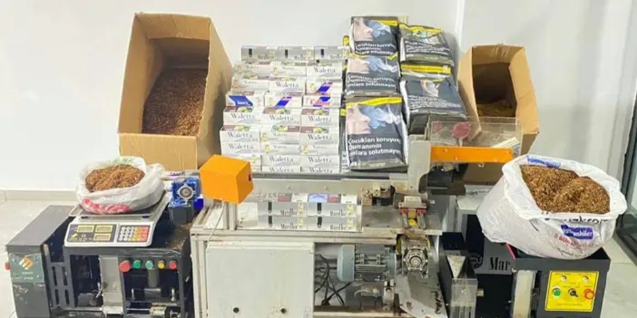 Trabzon’da jandarmadan kaçak sigara operasyonu! Evinde yakalandı